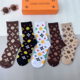(5 пар в коробке) LV Louis Vuitton — чрезвычайно популярный товар