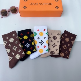 (5 пар в коробке) LV Louis Vuitton — чрезвычайно популярный товар