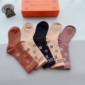 (5 пар в коробке) LV Louis Vuitton — чрезвычайно популярный товар