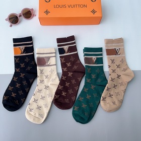 (5 пар в коробке) LV Louis Vuitton — очень популярные мужские нос