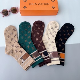 (5 пар в коробке) LV Louis Vuitton — очень популярные мужские нос