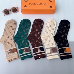 (5 пар в коробке) LV Louis Vuitton — очень популярные мужские нос