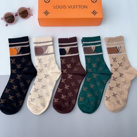 (5 пар в коробке) LV Louis Vuitton — очень популярные мужские нос
