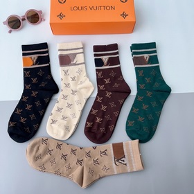 (5 пар в коробке) LV Louis Vuitton — очень популярные мужские нос
