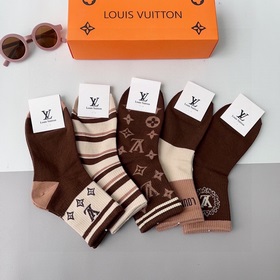 (5 пар в коробке) LV Louis Vuitton — чрезвычайно популярный товар