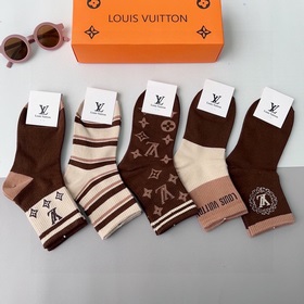 (5 пар в коробке) LV Louis Vuitton — чрезвычайно популярный товар