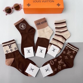 (5 пар в коробке) LV Louis Vuitton — чрезвычайно популярный товар