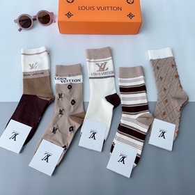 (5 пар в коробке) LV Louis Vuitton — очень популярные мужские нос