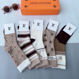 (5 пар в коробке) LV Louis Vuitton — очень популярные мужские нос
