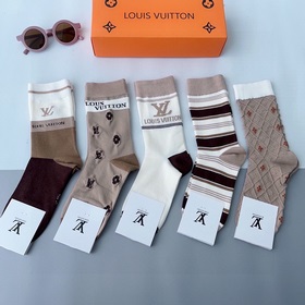 (5 пар в коробке) LV Louis Vuitton — очень популярные мужские нос
