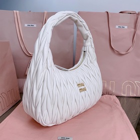 Большой белый 5BC108： Новая сумка MiuWander от MiuMiu, изготовле