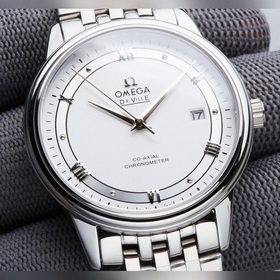 Omega De Ville Корпус： нержавеющая сталь 316L Ремешок： нержавеюща