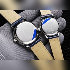 Серия Omega Seamaster - часы для пар. Подлинная форма, надписи со