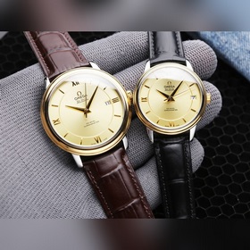 Серия Omega Seamaster - часы для пар. Подлинная форма, надписи со