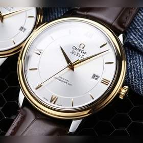Серия Omega Seamaster - часы для пар. Подлинная форма, надписи со