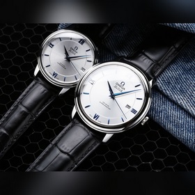 Серия Omega Seamaster - часы для пар. Подлинная форма, надписи со