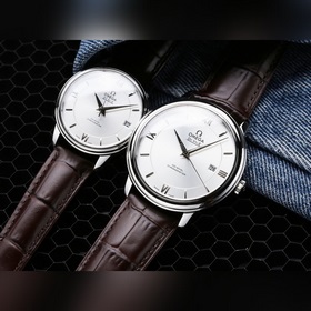 Серия Omega Seamaster - часы для пар. Подлинная форма, надписи со