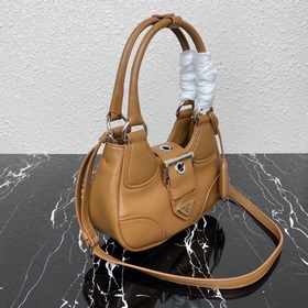 【Высококачественный оригинал】 {Овечья кожа} Pradα Moon Bag Новая 