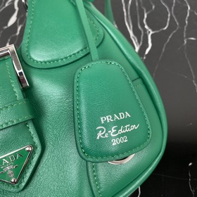 【Высококачественный оригинал】 {Овечья кожа} Pradα Moon Bag Новая 
