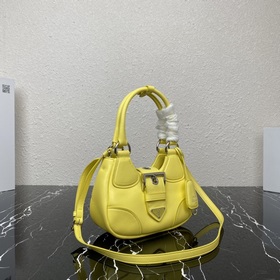 【Высококачественный оригинал】 {Овечья кожа} Pradα Moon Bag Новая 