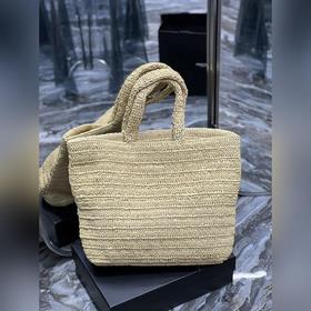Абрикосовый  RIVE GAUCHE сумка из рафи-тростника! Исключительно