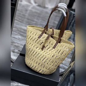 Сумка из соломы Сумка-корзинка из соломы с ажурными узорами Изыск