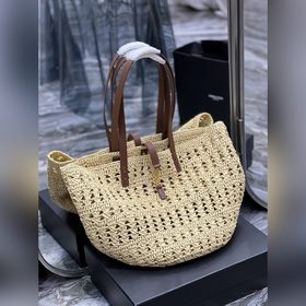 Сумка из соломы Сумка-корзинка из соломы с ажурными узорами Изыск