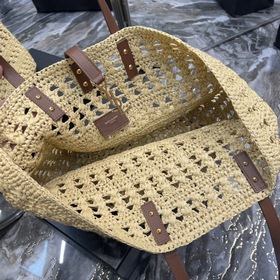 Сумка из соломы Сумка-корзинка из соломы с ажурными узорами Изыск