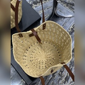Сумка из соломы Сумка-корзинка из соломы с ажурными узорами Изыск