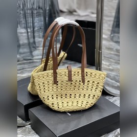 Сумка из соломы Сумка-корзинка из соломы с ажурными узорами Изыск
