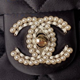 Шерстяная ткань Chanel 23A, популярная модель Pearl Baguette AS37