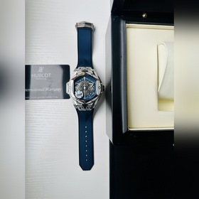 HBF FACTORY HUBLOT Новые часы Big Bang Sang Bleu II Tattoo Вновь 