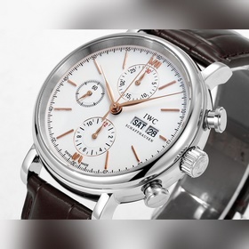 Часы IWC Portofino Chronograph Размеры часов： 42 мм x 13,5 мм. Ид