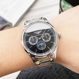 【Новинка】： Longines с тремя стрелками многофункциональным дизайно