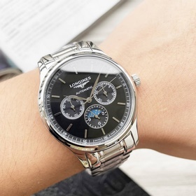【Новинка】： Longines с тремя стрелками многофункциональным дизайно