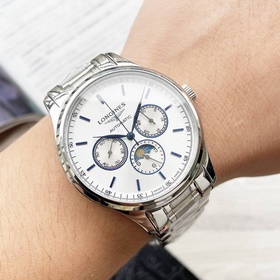 【Новинка】： Longines с тремя стрелками многофункциональным дизайно