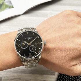 【Новинка】： Longines с двумя стрелками полукруглой рамкой Тип ： Эл