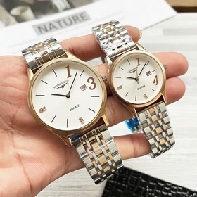 Часы Longines для пар, оригинальные импортные кварцевые механизмы