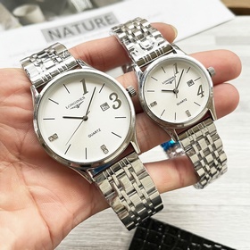 Часы Longines для пар, оригинальные импортные кварцевые механизмы