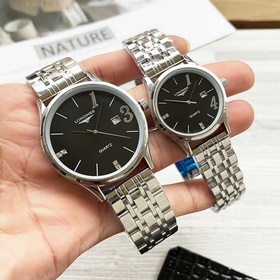 Часы Longines для пар, оригинальные импортные кварцевые механизмы