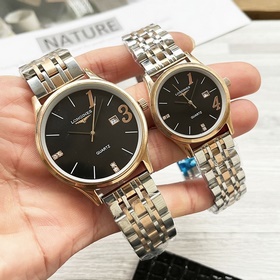 Часы Longines для пар, оригинальные импортные кварцевые механизмы