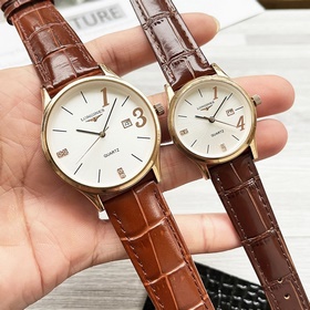 Часы Longines для пар, оригинальные импортные кварцевые механизмы
