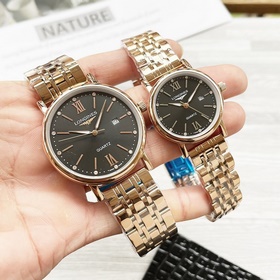 Часы Longines для пар, оригинальные импортные кварцевые механизмы