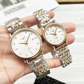 Часы Longines для пар, оригинальные импортные кварцевые механизмы