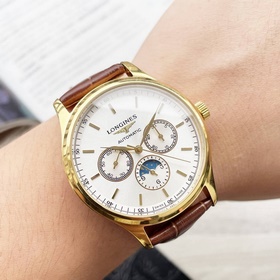 【Новинка】： Longines с тремя стрелками многофункциональным дизайно