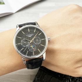 【Новинка】： Longines с тремя стрелками многофункциональным дизайно