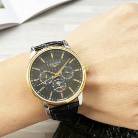 【Новинка】： Longines с тремя стрелками многофункциональным дизайно