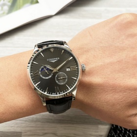 【Новинка】： Longines с двумя стрелками полукруглой рамкой Тип ： Эл