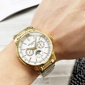 【Новинка】： Longines с тремя стрелками многофункциональным дизайно