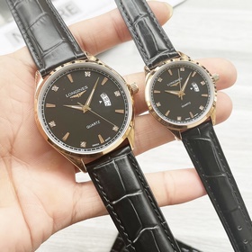Часы Longines для пар, оригинальные импортные кварцевые механизмы